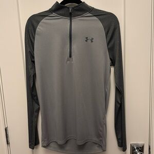 Men's Under Armour Quarter Zip, Size S, Gray